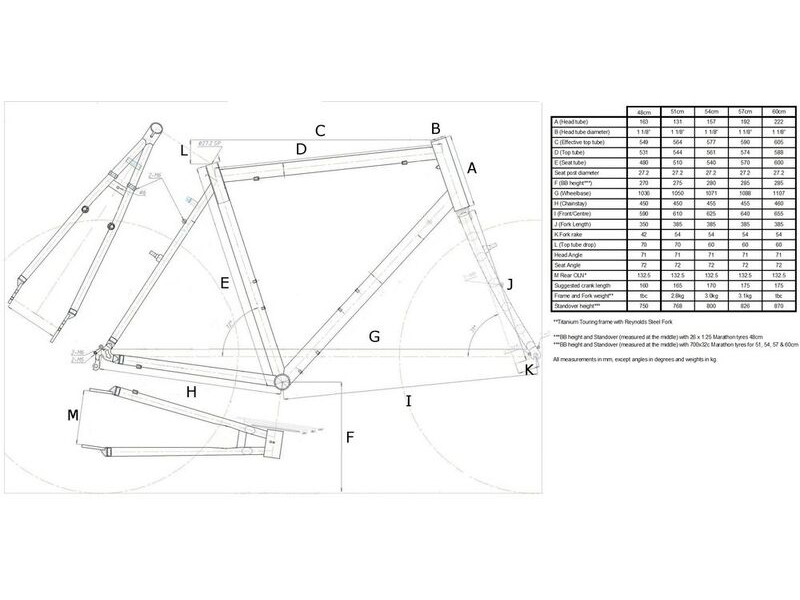 SPA CYCLES Steel Touring Frame and Forks click to zoom image