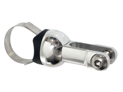 SCHMIDT Edelux Handlebar 2D Bracket  Polished Silver Long (75533)  click to zoom image
