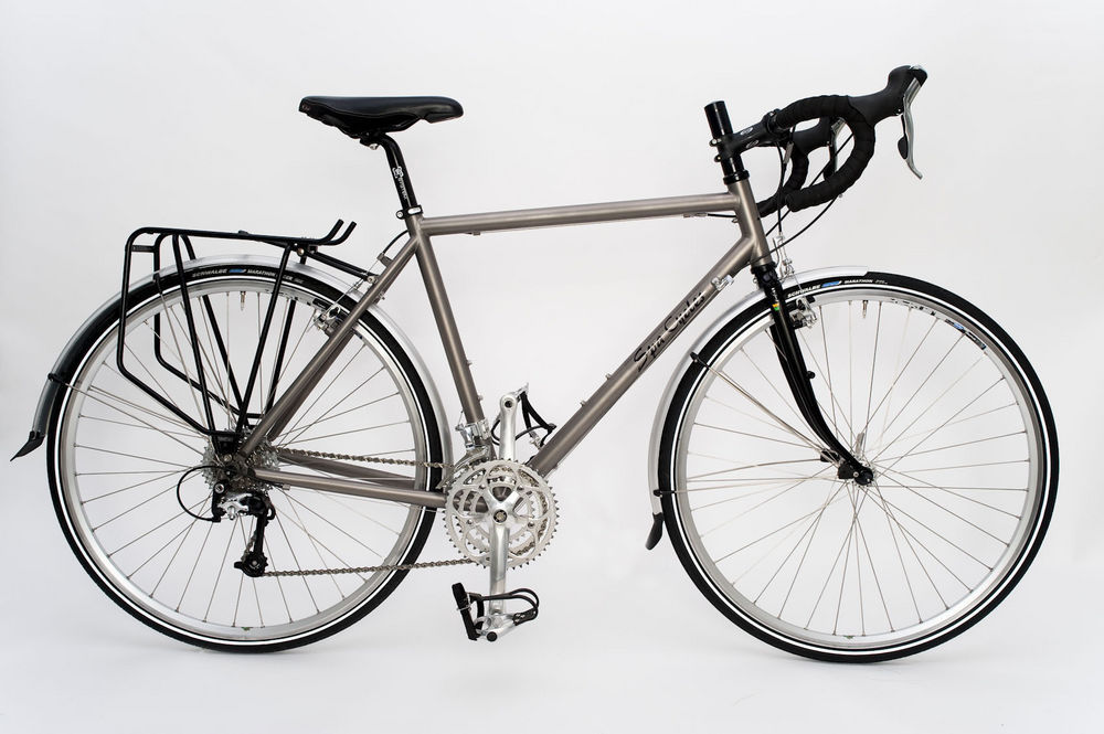 titanium touring bicycle