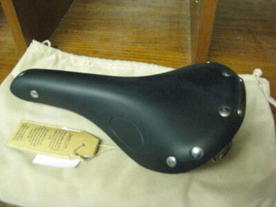 SPA CYCLES Wharfe Leather Saddle  Black  click to zoom image
