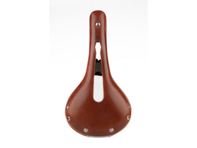 SPA CYCLES Aire Open Leather Saddle  Brown without synthetic backing  click to zoom image