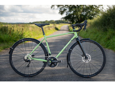SPA CYCLES Elan 725 Mk2 105 R7100 12spd Double (Hydraulic) 50cm Lichen Green  click to zoom image