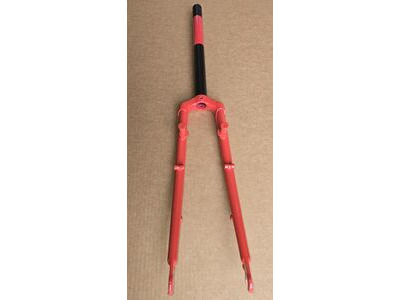 SPA CYCLES Steel Tourer Fork 700c 54mm offset Coral Red  click to zoom image