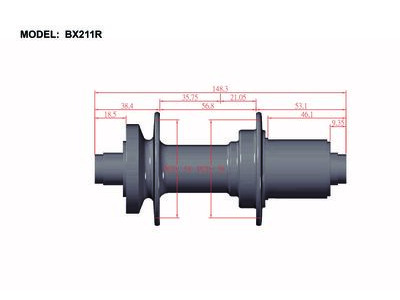 BITEX BX211R Boost Rear Hub (Microspline Freehub) click to zoom image