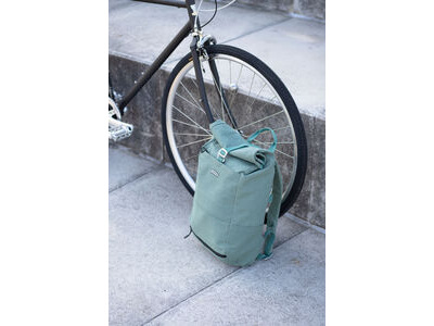 TEMPLE CYCLES Pannier Backpack  Stonewashed Teal  click to zoom image