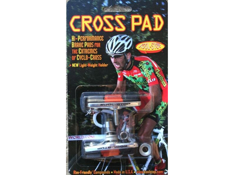 KOOLSTOP Cross Pad Holders & Brake Blocks (pr) click to zoom image