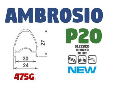AMBROSIO P20 Rim 20h Silver click to zoom image